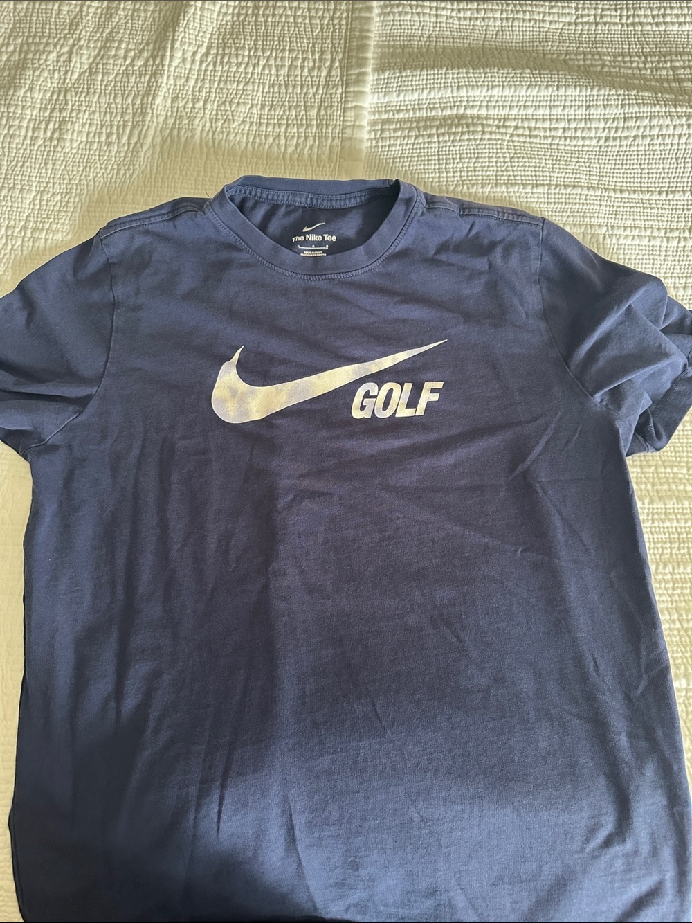 Nike Navy Short-Sleeve Golf Logo Tee